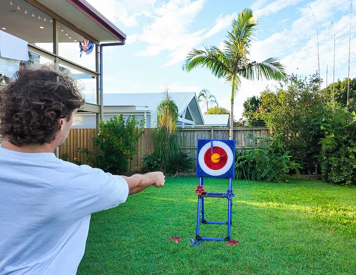 Axe Throw with Throwing Stars