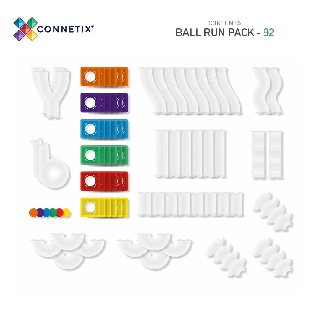 Connetix Rainbow Ball Run (92 pc)