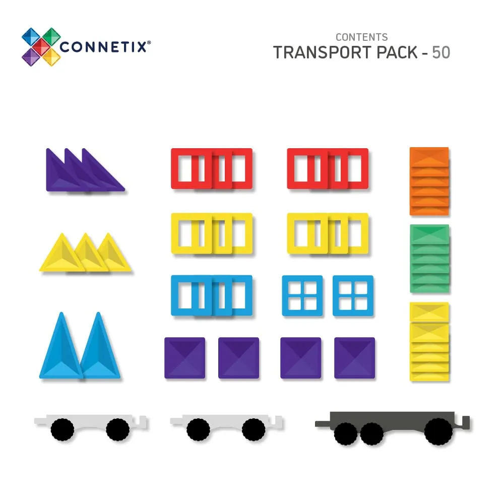Connetix Rainbow Transport Pack (50 pc)