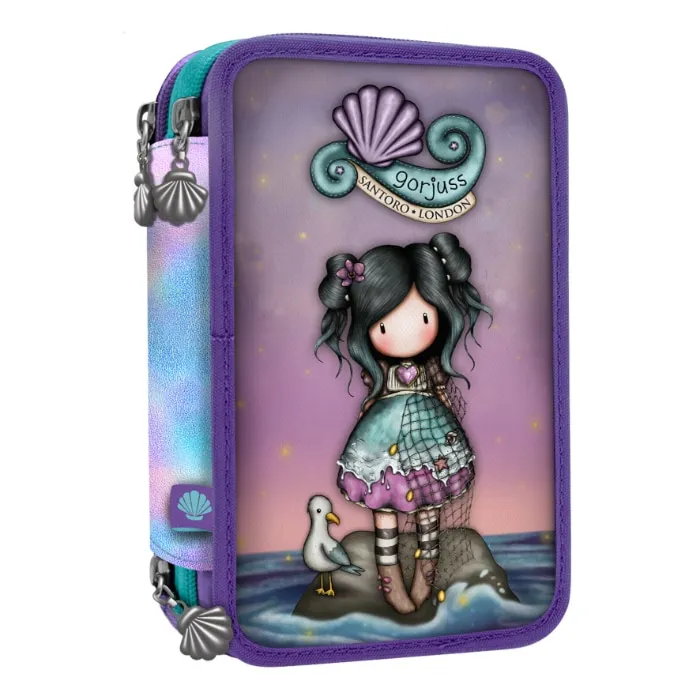 Gorjuss Making Waves Triple Filled Pencil Case