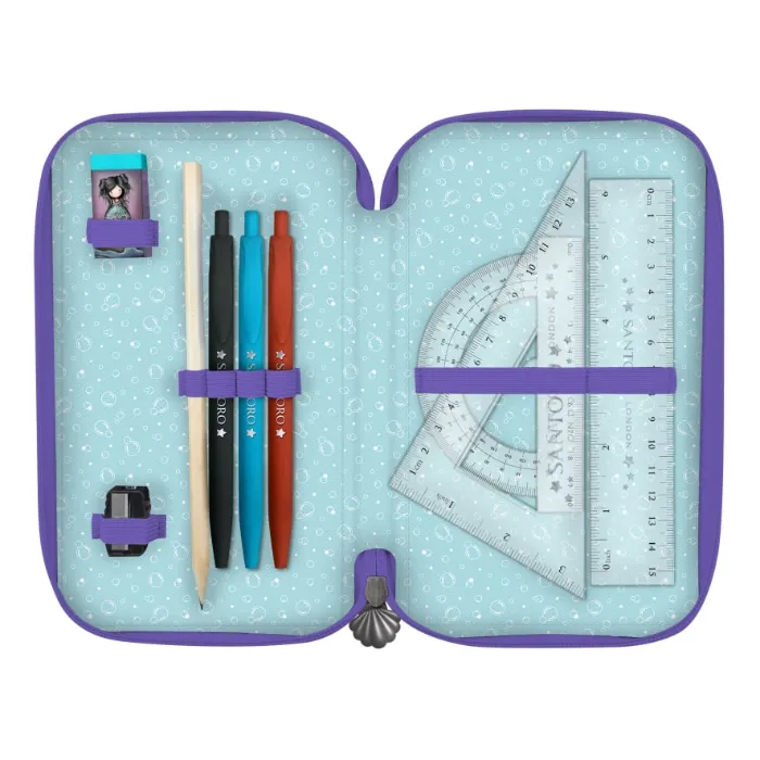 Gorjuss Making Waves Triple Filled Pencil Case