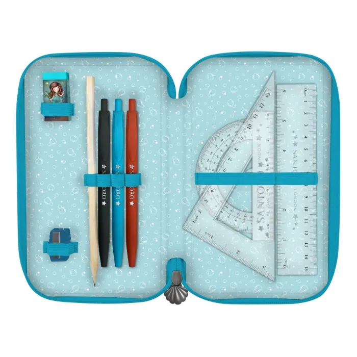 Gorjuss Making Waves Triple Filled Pencil Case