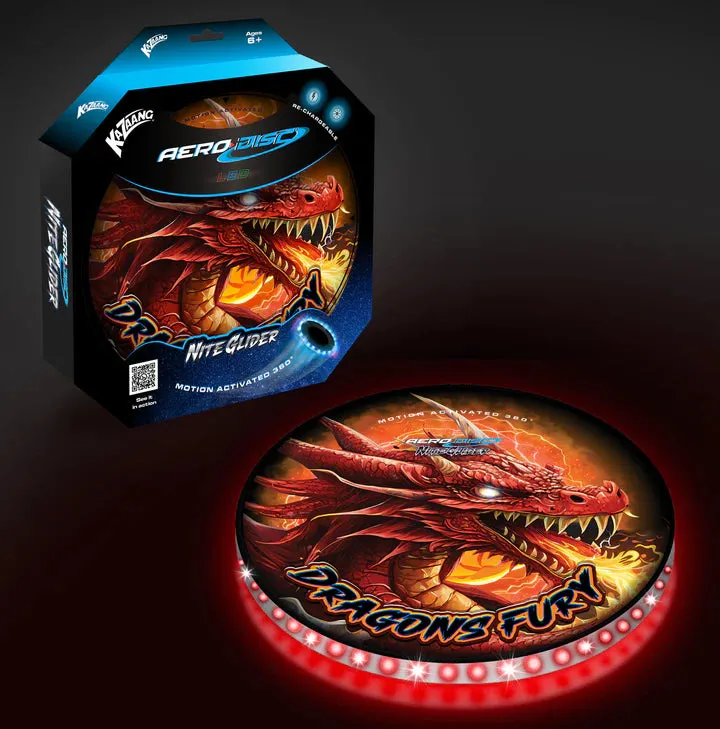 LED Aero Disk Night Glider - Dragon's Fury