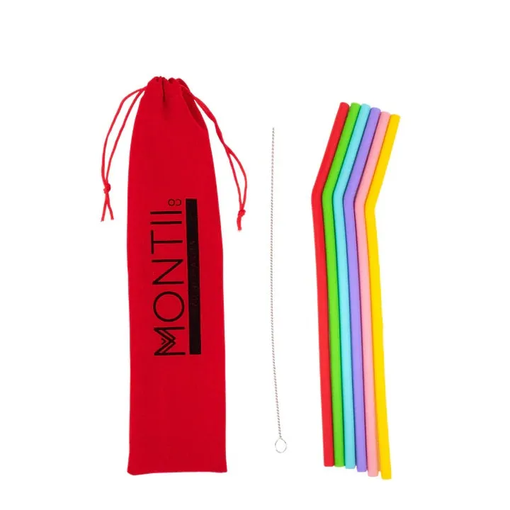 Silicone Straw Set - Fruity Pop