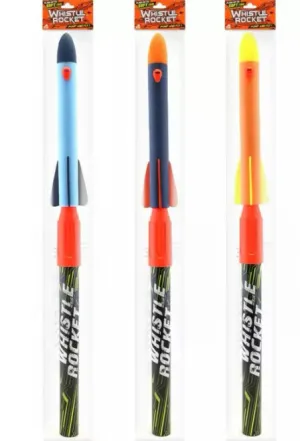 Stunt Flyer Hand Pump Whistle Rocket